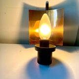 Applique murale Art Déco scandinave en métal/cuivre vintage