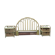Bamboo headboard and its 2 bedsides