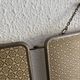 Vintage 1960 triptych mirror barber hairdresser Japonese style - 25 x 60 cm