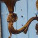 Vintage rams head French Bronze Wall Sconces wall lights C1930s Pair