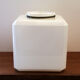 Opaline cube vintage pour plafonnier