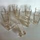 Set of 12 glasses of art deco bistro