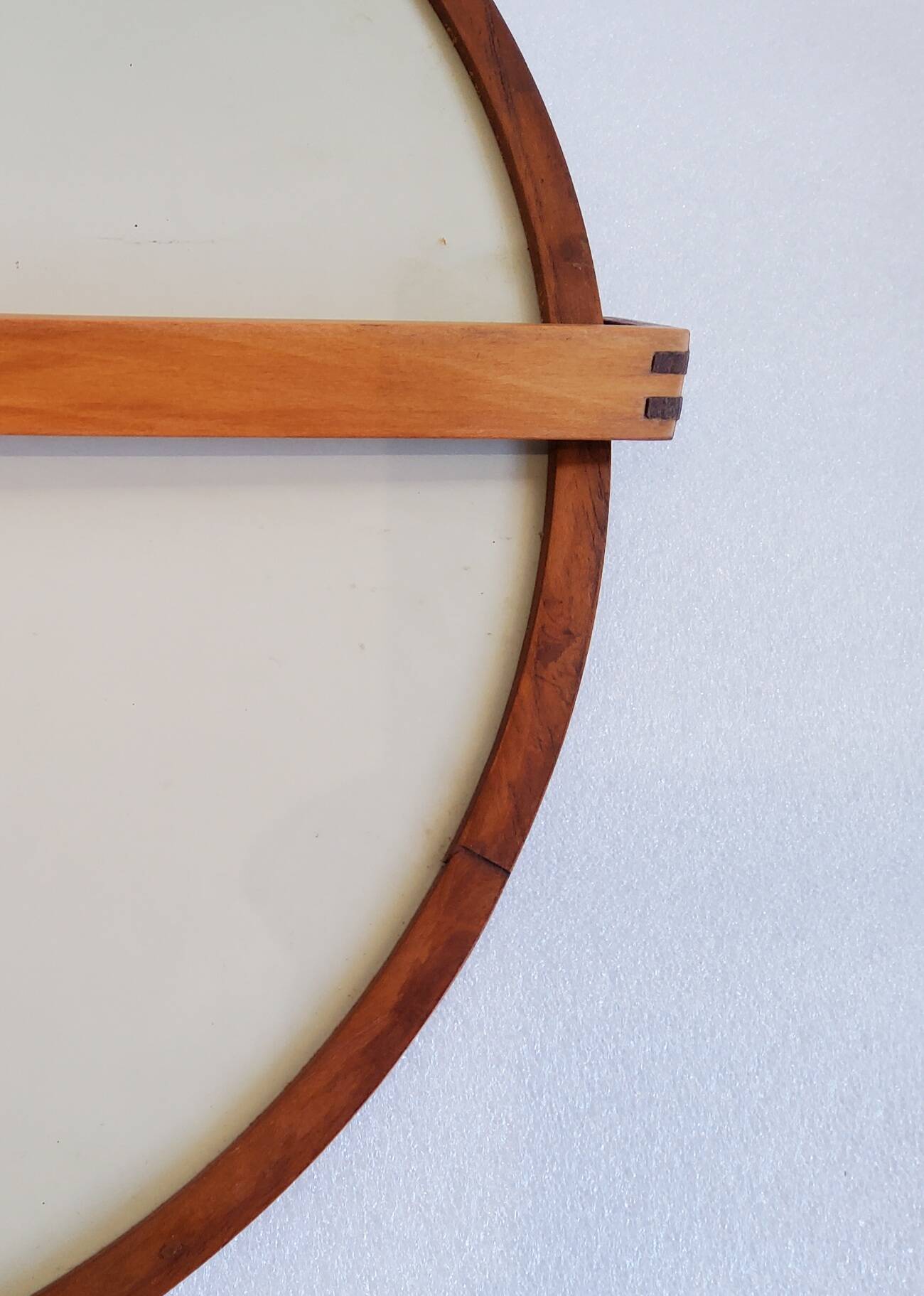 Scandinavian wall mirror in teak - luxury