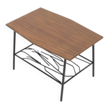 Coffee table with a wooden top, 1950s.