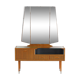 Vintage mid century dressing table with folding mirror, 1950s-1960s