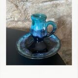 Glazed candle holder