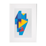 Rocket, Screen Printing on thick Paper, 64 x 92