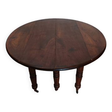 Old Louis Philippe table 6 feet on casters