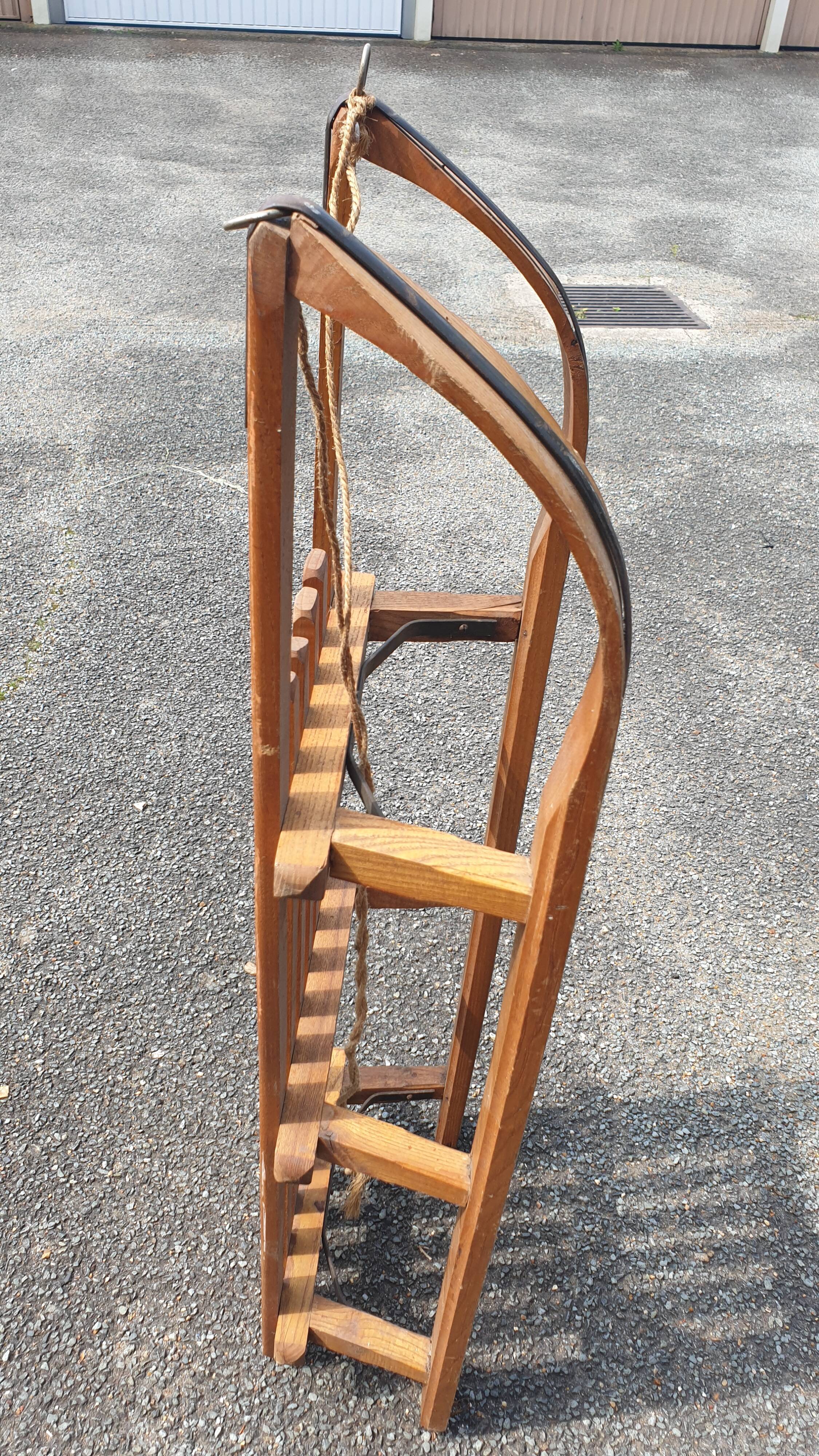 Sledding wooden seventies alsace