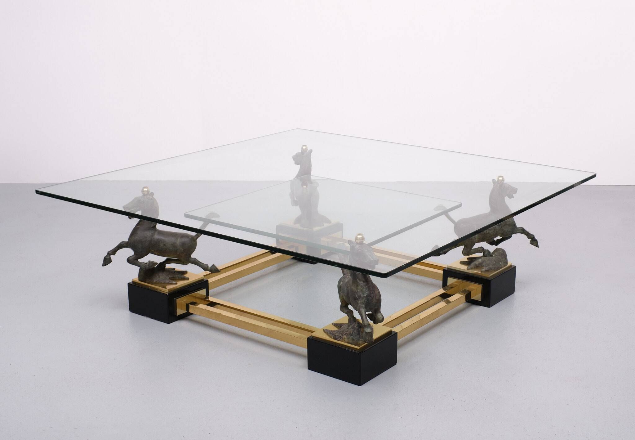 Maison Charles, Coffee Table, "Flying Horse of Gansu", 1970s, France