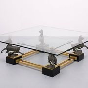 Maison Charles, Coffee Table, "Flying Horse of Gansu", 1970s, France