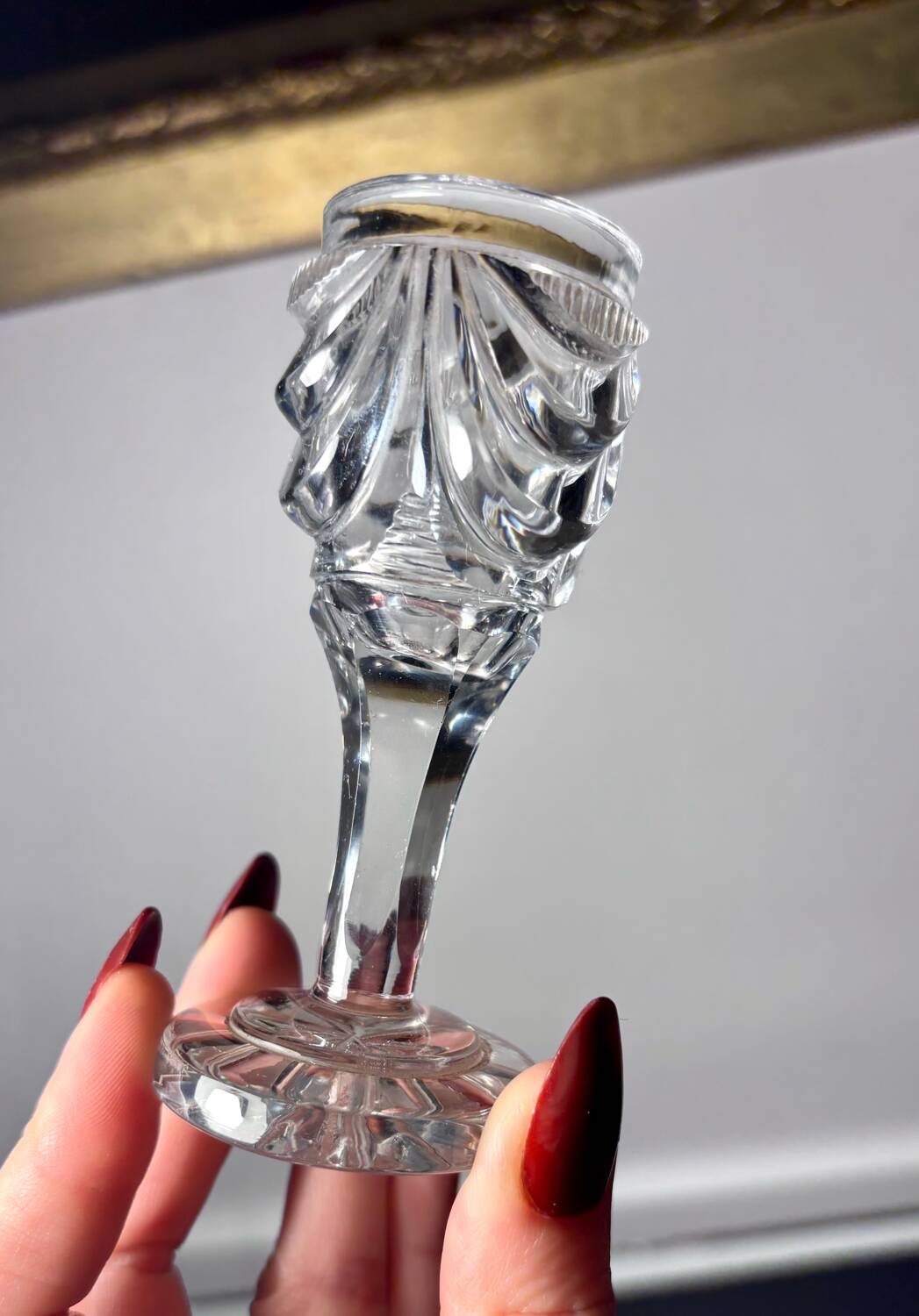 Cabaret set Baccarat 8 glasses and silver plated tray