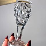 Cabaret set Baccarat 8 glasses and silver plated tray