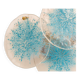 Blue Glass Disc Wall Light Vistosi, Italy, 1960s