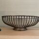 Silver metal basket