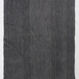 Anthracite Grey Large Area Soft Kilim Rug For Bedroom, 147x205 Cm