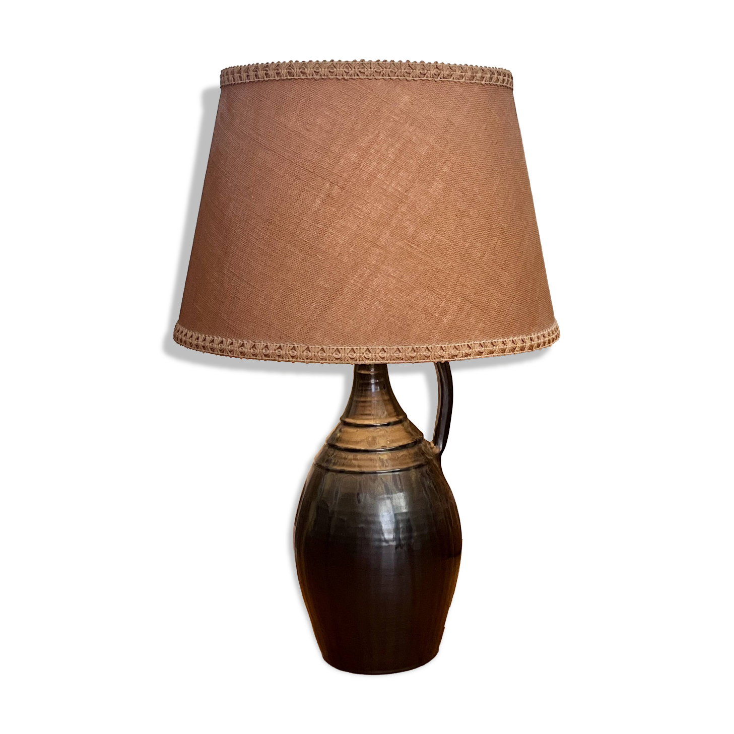 Large vintage lamp - Ceramic (74cm) - Accolay/Vallauris style