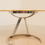 Vform design table produced by Euro International Steel Furniture