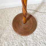 Rattan floor lamp