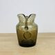 Vintage smoked bubbled glass pitcher