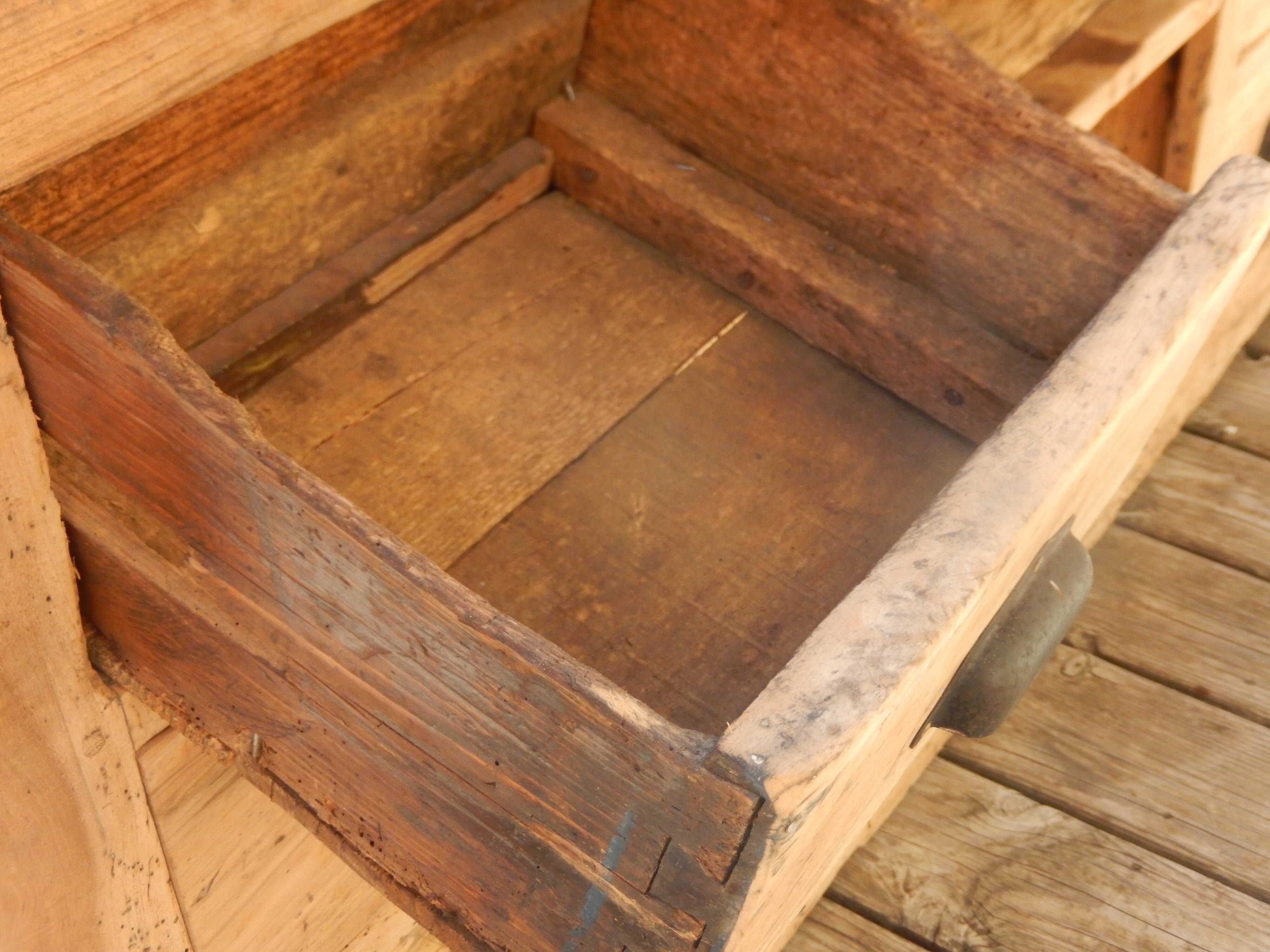 Old shop counter - Trade furniture with 13 walnut drawers