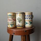 Set of 6 handcrafted ceramic mugs from the Spanish countryside and bohemian style