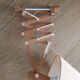 Sconce vintage wooden accordion
