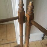 Old wooden towel rack