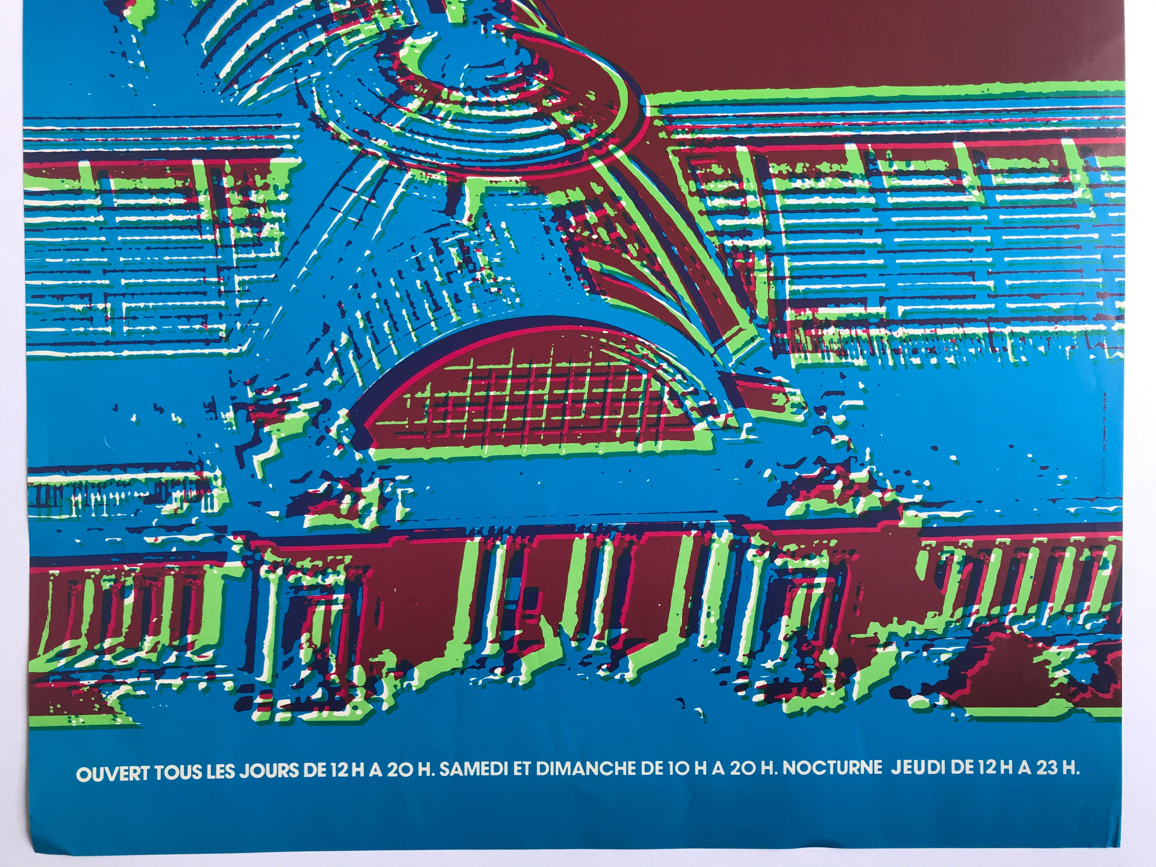 Vintage poster FIAC 78, Grand Palais, 1978. Original poster