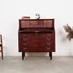 Mahogany secretary, Danish design, 1970s, manufacturer: PMJ Viby J