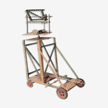 Old toy Meccano scaffolding