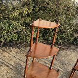 pair of corner wall brackets, Louis-Philippe style, in mahogany.