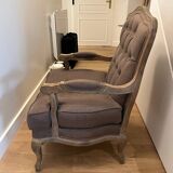 Fauteuil style bergère