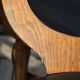6 BAUMANN seagull chairs dark beech black skai