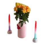 Olya oblong dining table 150x90 in natural travertine