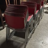 Série 6 chaises bureau design Steelcase X Max Stacker 1970’