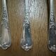 5 silver-plated metal forks with Ercuis hallmark