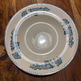 Set of earthenware plates of Longwy Fismes late nineteenth