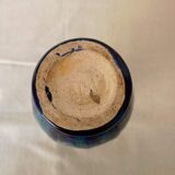 Old flammed ceramic vase