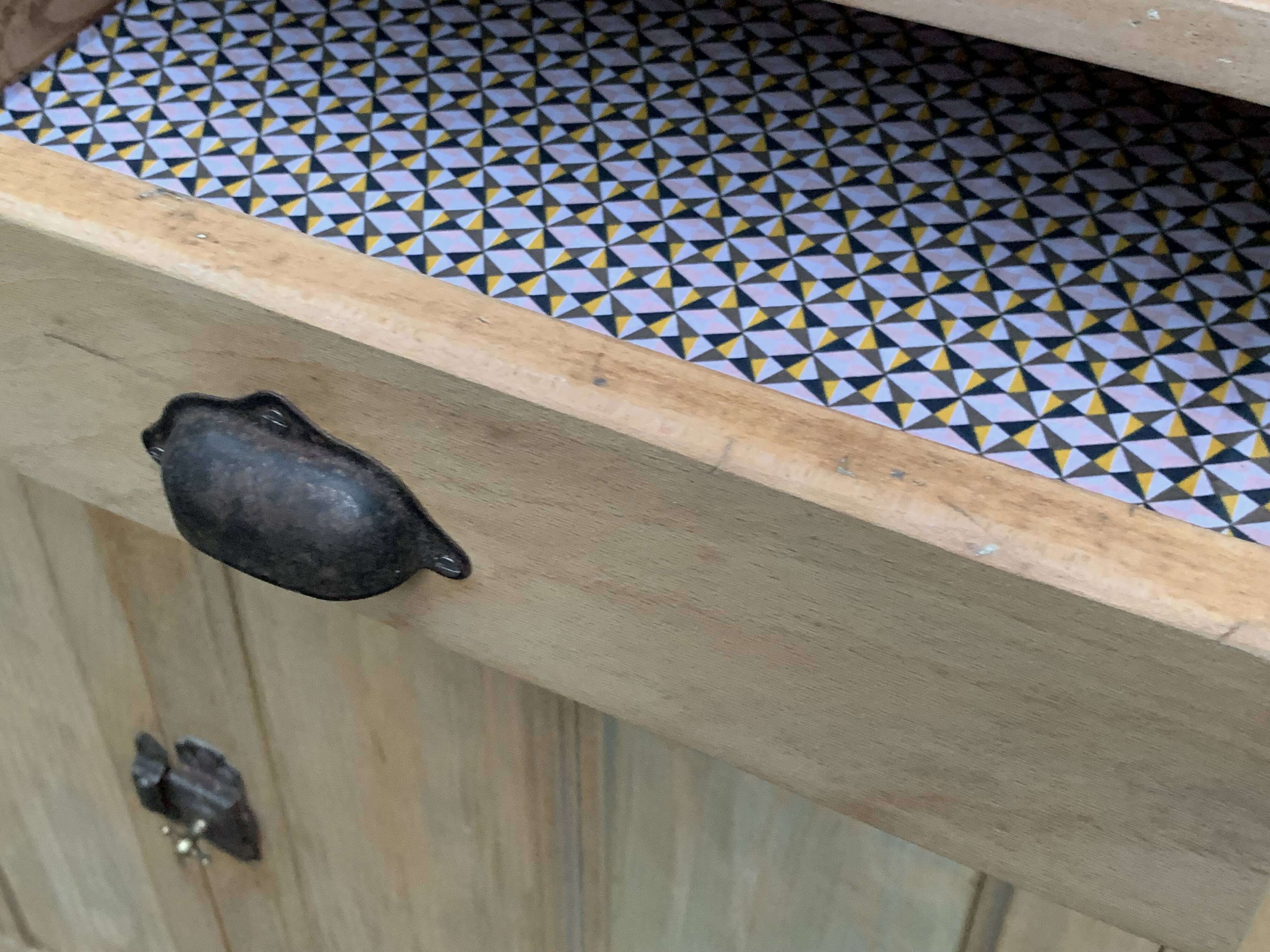 Buffet parisien ancien bois brut