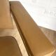 Vintage Office Chair from the 70s – Chrome Metal & Camel Faux Leather (Bauhaus Style)