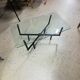 Coffee table with vintage iron base