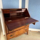 Solid wood secretary with 3 large drawers