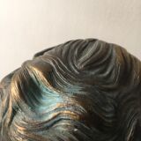 Bronze effect plaster child bust