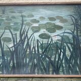 Peinture sur contreplaqué "nénuphars"