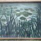 Painting on plywood "water lilies"