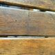 Ensemble de 5 chaises en bois, travail artisanal
