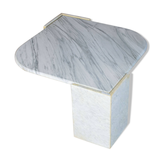 Table basse en marbre forme oeil 1970