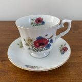 White porcelain cup and saucer