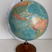 Vintage 1973 terrestrial globe from Räth ex-GDR - 48 cm